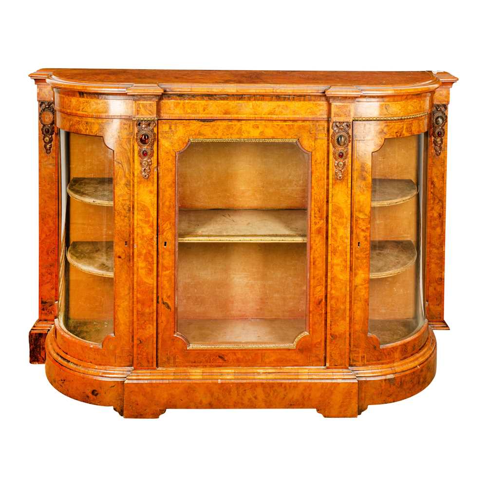 Lot 9 - A 19th century walnut credenza