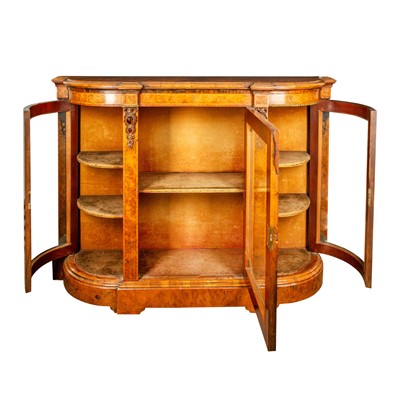 Lot 9 - A 19th century walnut credenza