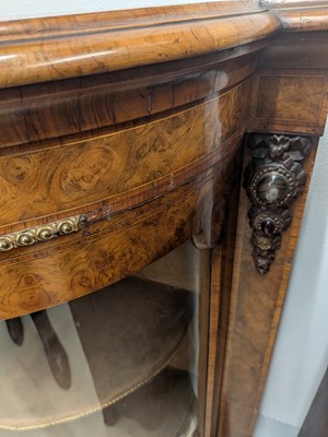 Lot 9 - A 19th century walnut credenza