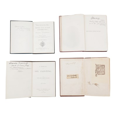 Lot 60 - William Moorcroft (1872-1945) signed and labelled personal library collection of books