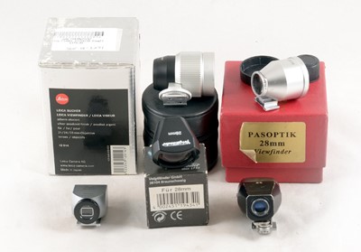 Lot 276 - Group of Leitz & Other Clip-on Viewfinders.
