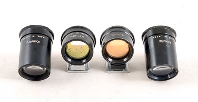 Lot 355 - Rare Group of Komura Clip-on Viewfinders.