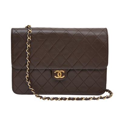 Lot 108 - Chanel Brown Single Flap Bag