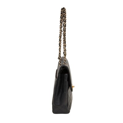 Lot 91 - Chanel Navy Medium Double Flap Bag