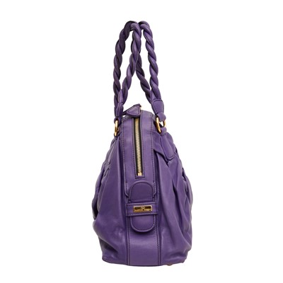 Lot 51 - Valentino Purple Woven Small Tote