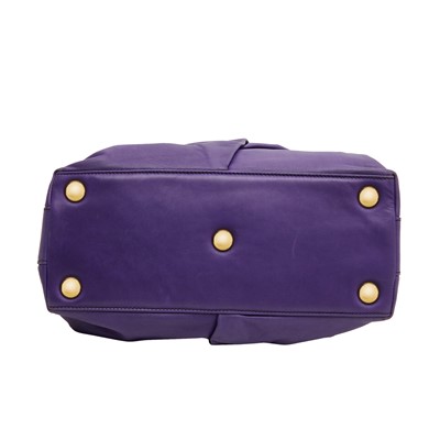 Lot 51 - Valentino Purple Woven Small Tote
