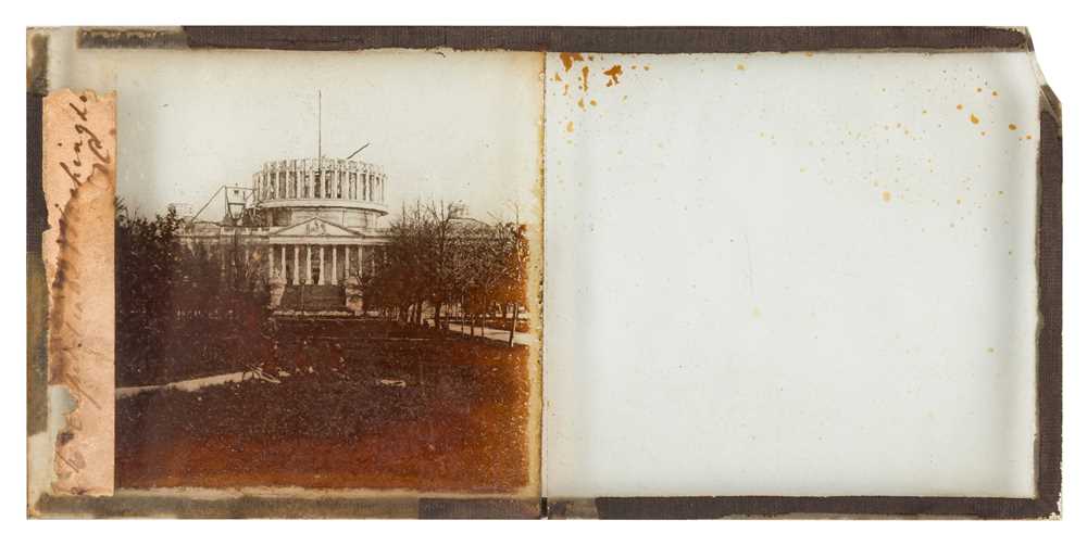 Lot 55 - U.S Capitol Under Construction c.1857