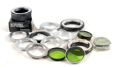 Lot 274 - Group of Leica Lens Mounts & Filters etc.