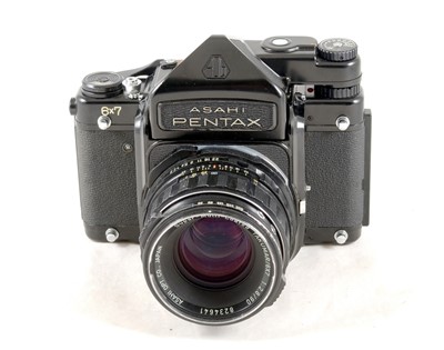 Lot 319 - Pentax 6x7 120 SLR with Metered Prism & 90mm Lens.