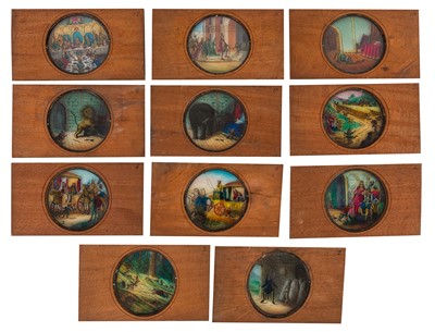 Lot 24 - Mahogany Framed Magic Lantern Slides
