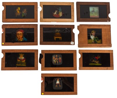 Lot 34 - Mahogany Framed Magic Lantern Slipper Slides