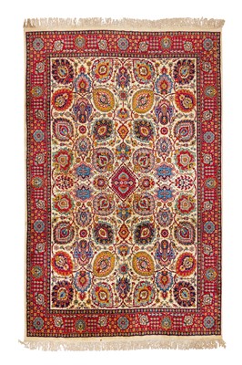 Lot 14 - A fine Turkish carpet of Shah-Abbas design, approx: 359cm. x 256cm