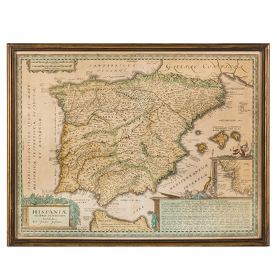 Lot 36 - Spain: Jansson (Jan) Hispaniae Veteris Descriptio