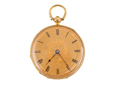 Lot 95 - Continental 19th Century Half Hunter Fob Watch
