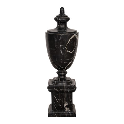 Lot 176 - Victorian veined black marble urn