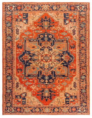 Lot 80 - A fine Serapi carpet, north-west Persia, approx: 353cm. x 271cm