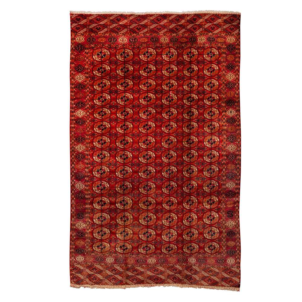 Lot 73 - An antique Tekke Bokhara carpet, Turkmenistan