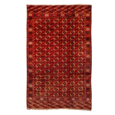 Lot 73 - An antique Tekke Bokhara carpet, Turkmenistan