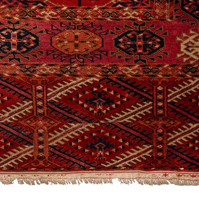 Lot 73 - An antique Tekke Bokhara carpet, Turkmenistan