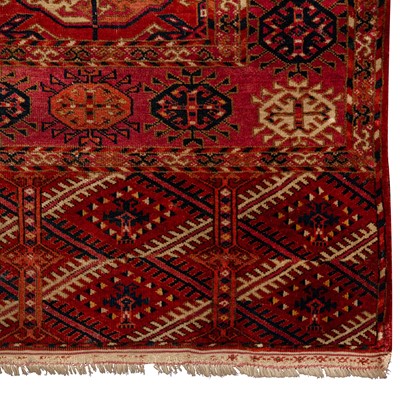 Lot 73 - An antique Tekke Bokhara carpet, Turkmenistan