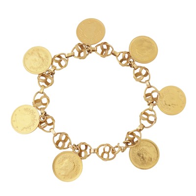 Lot 262 - A Pahlavi coin bracelet