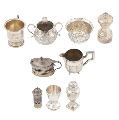 Lot 622 - A Victorian sterling silver double lipped cream jug, London 1896 by Joseph Clarke