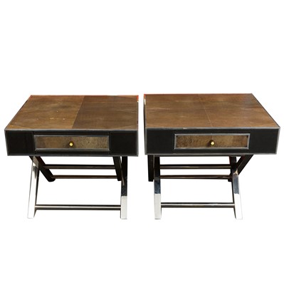 Lot 524 - A pair of Andrew Martin bedside tables