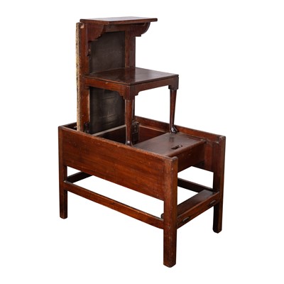 Lot 116 - A set of George III Period Anglo Irish mahogany metamorphic library steps