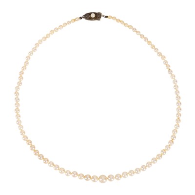 Lot 355 - Mikimoto | A single strand pearl necklace
