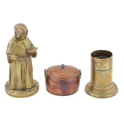 Lot 527 - An Edwardian copper novelty vesta box striker, circa 1910
