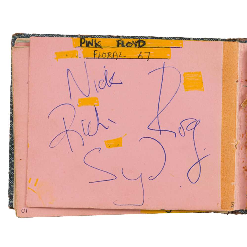 Lot 320 - Autograph Album.- Incl. the Pink Floyd with Syd Barrett