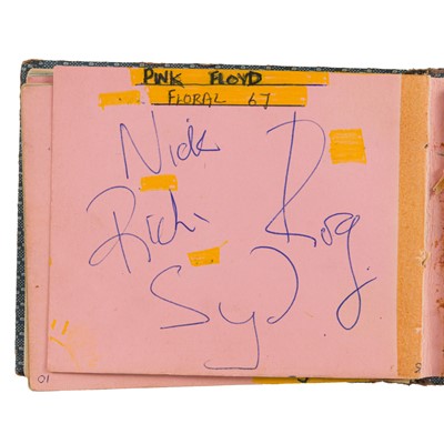 Lot 320 - Autograph Album.- Incl. the Pink Floyd with Syd Barrett