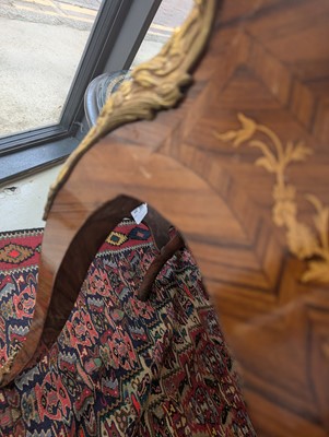 Lot 341 - A Louis XV style kingwood and marquetry bureau plat