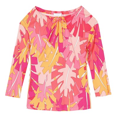 Lot 373 - Emilio Pucci Pink Abstract Top - Size UK 12