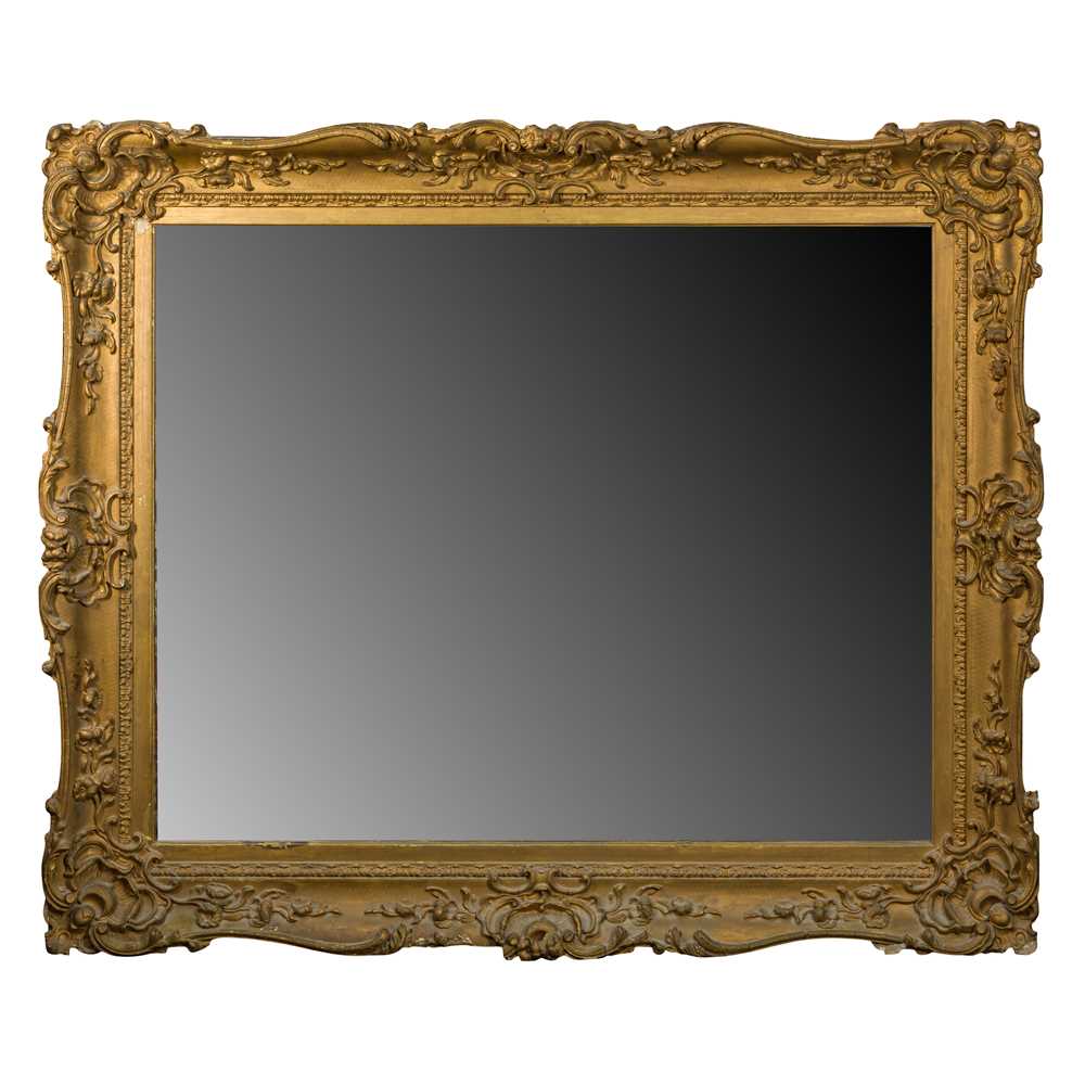 Lot 76 - A Victorian gilt wood and gesso framed mirror
