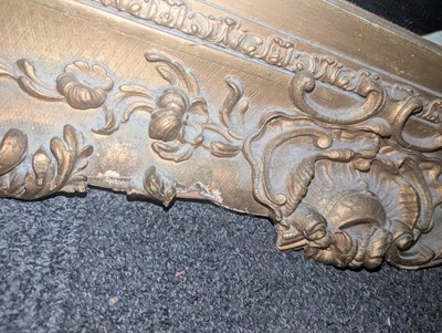 Lot 76 - A Victorian gilt wood and gesso framed mirror