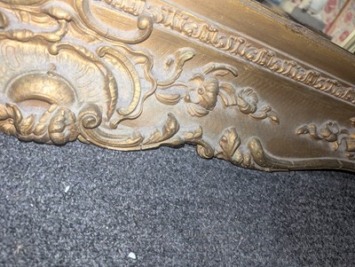 Lot 76 - A Victorian gilt wood and gesso framed mirror