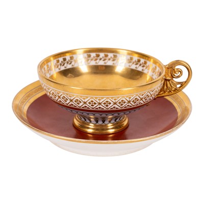 Lot 2 - A Sevres cup & saucer, circa 1821