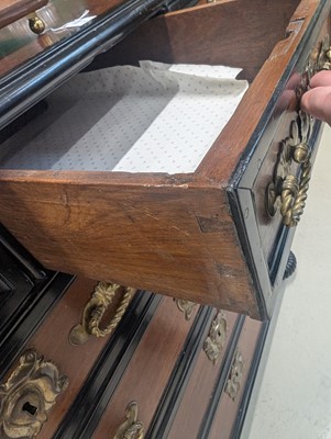 Lot 127 - An Indo-Dutch (Dutch East Indies Co.) teak and ebonised chest of drawers