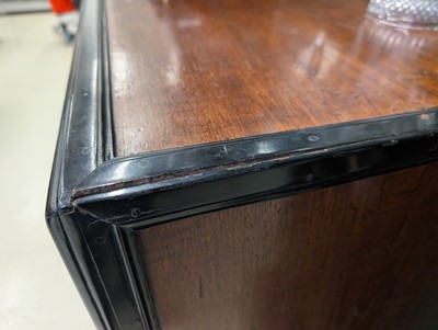Lot 127 - An Indo-Dutch (Dutch East Indies Co.) teak and ebonised chest of drawers