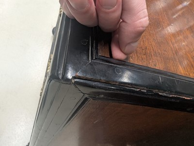 Lot 127 - An Indo-Dutch (Dutch East Indies Co.) teak and ebonised chest of drawers