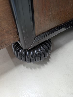 Lot 127 - An Indo-Dutch (Dutch East Indies Co.) teak and ebonised chest of drawers