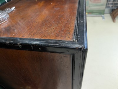 Lot 127 - An Indo-Dutch (Dutch East Indies Co.) teak and ebonised chest of drawers