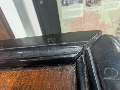 Lot 127 - An Indo-Dutch (Dutch East Indies Co.) teak and ebonised chest of drawers