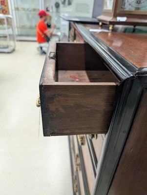 Lot 127 - An Indo-Dutch (Dutch East Indies Co.) teak and ebonised chest of drawers