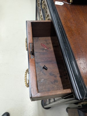 Lot 127 - An Indo-Dutch (Dutch East Indies Co.) teak and ebonised chest of drawers