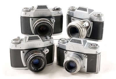 Lot 266 - 4 Ihagee EXA 35mm Film Cameras.