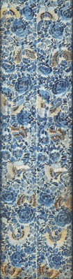 Lot 391 - A Chinese embroidered silk panel, 20th century