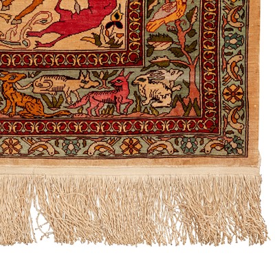 Lot 79 - An extremely fine silk Hereke rug, Turkey