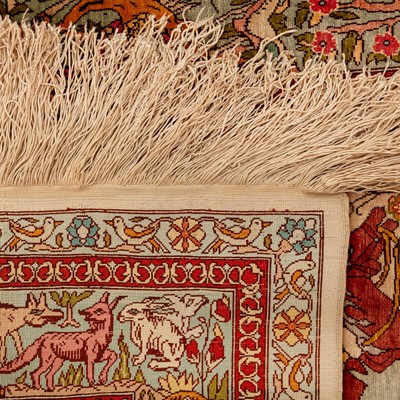 Lot 79 - An extremely fine silk Hereke rug, Turkey